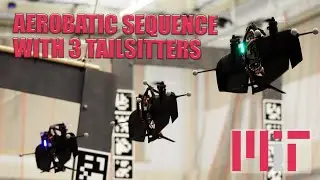 Aerobatic Sequence for Three VTOL Fixed-Wing Aircraft