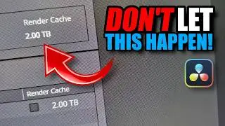 DON'T fill up your disk with Davinci Resolve Render Cache files!  How to use it PROPERLY!