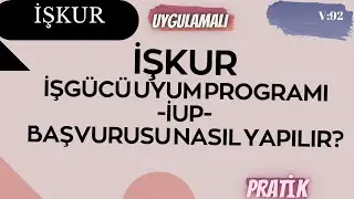 İŞKUR İŞGÜCÜ UYUM PROGRAMI -İUP- BAŞVURUSU NASIL YAPILIR? GÜNCEL 2024