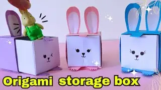 diy mini paper drawers/origami storage box/diy desk organizer