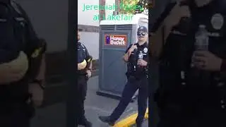 Jeremiah Farley of PNWT goes to Lakefair and immediately confronts 7 Olympia Police officers