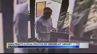 Police looking for man who printed illegal photos of minors at local library