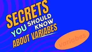 How to use and thing you can do with VARIABES
