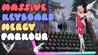 Overwatch 2 Mercy Parkour with an extremely large keyboard (KBM ASMR) (G361B)