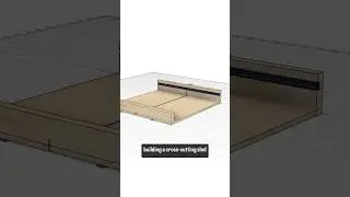 Simple but Effective Crosscut Sled #diywoodworking  #woodworking