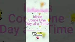 Know Ideas Come One Day at a Time #WritingTips #writingtipsandtricks