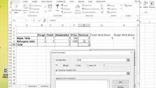 Microsoft Excel - Solver Example