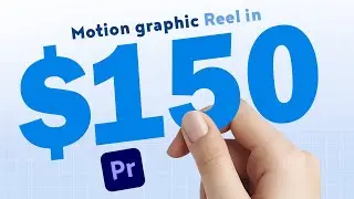 $150 Motion graphics Reel Editing | premiere pro Tutorial