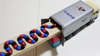 Marble Run Race ASMR ☆ HABA Slope, Dump Truck& Garbage Truck # 20
