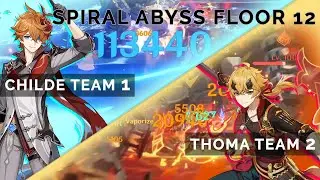 C1 Thoma Sub DPS/C0 Childe Vape Spiral Abyss Floor 12 9 Stars