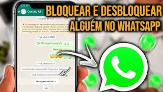 Como bloquear e desbloquear alguém no Whatsapp