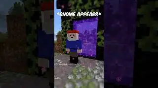 Gnome in Minecraft #gnomes #gnomesvsknights #minecraft #minecraftshorts