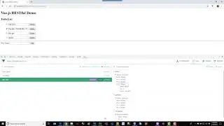 Vue.js Demo Featuring a RESTful Web Service