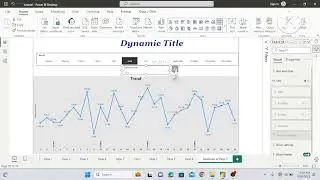 How to create dynamic Title of any visual | interactive visual title power bi me kaise banaye |
