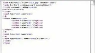 PHP Tutorial // Calculator