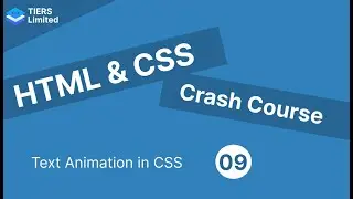 HTML & CSS Crash Course | How to Add Text Animation using CSS?