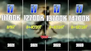 i7 11700K vs i7 12700K vs i7 13700K vs i7 14700K Test in Games 1440p - Test Cpu - Test GPU - Fps vn