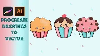 How to Turn Procreate Drawings To Vector Graphics | Adobe Illustrator