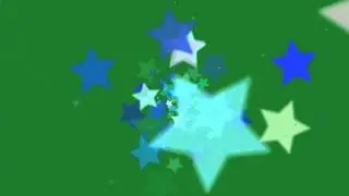 White Blue Stars on Green Screen Green Screen Chroma Key Effects AAE - Green Screen Footage