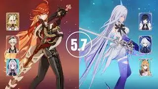 C0 Mavuika & C0 Skirk | Spiral Abyss 5.7 | Genshin Impact