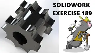 SOLIDWORKS TUTORIAL - EXERCISE # 189 Mechanical parts