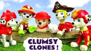 Marshall Clones are clumsy in this fun toy Paw Patrol story