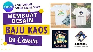 CARA MUDAH Membuat Desain Baju Kaos di CANVA | Design Koas Distro Baju Kelas Jaket switter #CANVA