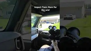 Definitely louder than a car horn!