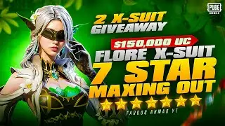 FIORE X-SUIT - 7 Stars⭐ Maxing out | 2 X-Suits Giveaway | 🔥 PUBG MOBILE 🔥