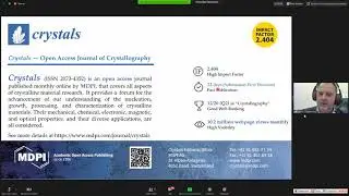 002 Презентация Crystals   MDPI ЗУБАВИЧУС Ян Витаутасович