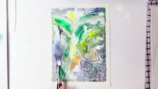Easy Abstract 😀 Simple Acrylic Painting for Beginners / Palette Knife / Gorgeous Art Demo (Quick)