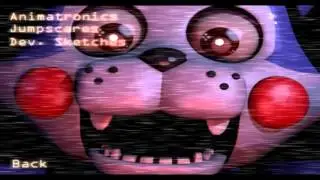 Five Nights at Candy's Todos los animatronicos y Todos los jumscares (Extra Menu)