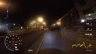 Nighttime run to work.