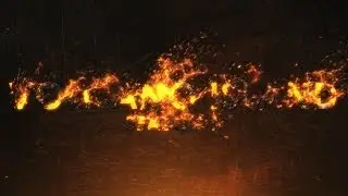 Burning Fire Text Tutorial Preview