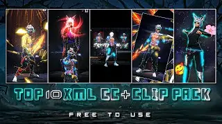 FREE FIRE TOP 10 XML CC + CLIPS | FREE FIRE CLIPS PACK | TOP 10 EMOTE CLIPS ⬇️ 