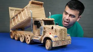 Kenworth w900bx Series Dump Truck Out of Wood