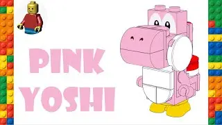 LEGO LUIGI YOSHI (PINK) 30 SECOND 3D SPEED BUILD (Adventures with Luigi Starter Course 71387)