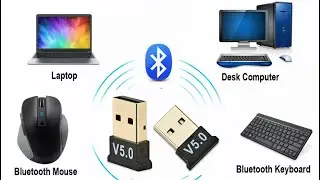 Mini Wireless USB Bluetooth V5.0 Dongle Adapter Receiver PC Win 7 8 10 XP VISTA