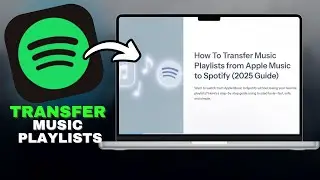 How To Transfer Music Playlists from Apple Music to Spotify in SECONDS!