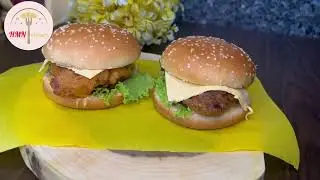 Ultimate Chicken Zinger Burgers Recipe | Crispy Zinger Burger with Sauce