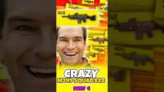 CRAZY M249 SQUAD.EXE in PUBG Mobile Part 4 #memes #pubgm #pubgmemes