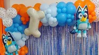 DECORACIÓN DE BLUEY🎈🦴🐕 Paso a paso!! #bluey #blueybingo #decoration #globosdecoracion #decolandia159