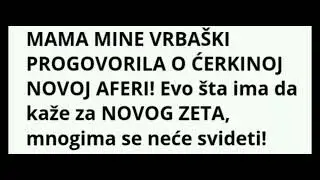 MINA VRBASKI U NOVOJ VEZI. *LUDILO*.