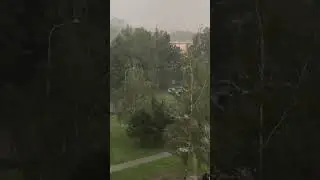 Crazy storm in Czechia! #shorts