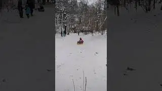Горка в Сырецком  гаю. Январь 2022