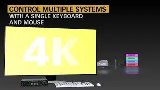 Extio 3 IP KVM Extender's 4K Tile View Mode