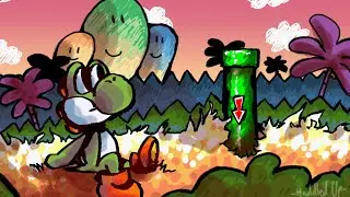 Yoshi's Island | Sunset Speedpaint