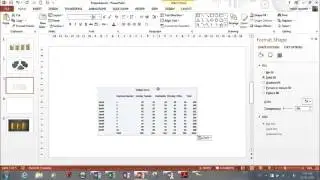 MS PowerPoint 2013- Importing Tables
