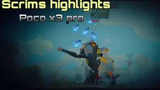 pubgm scrims highlights|| 5 fingers claw|| Poco x3 pro in scrims match's