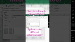 How to split Texts to Columns in Excel